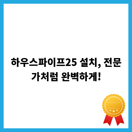 하우스파이프25 설치, 전문가처럼 완벽하게!
