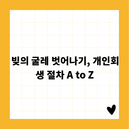 빚의 굴레 벗어나기, 개인회생 절차 A to Z