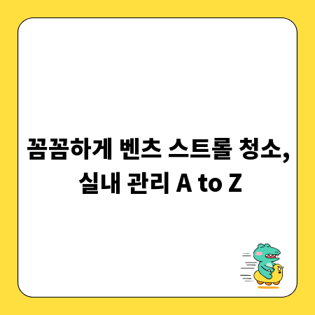 꼼꼼하게 벤츠 스트롤 청소, 실내 관리 A to Z