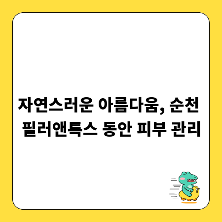 자연스러운 아름다움, 순천 필러앤톡스 동안 피부 관리